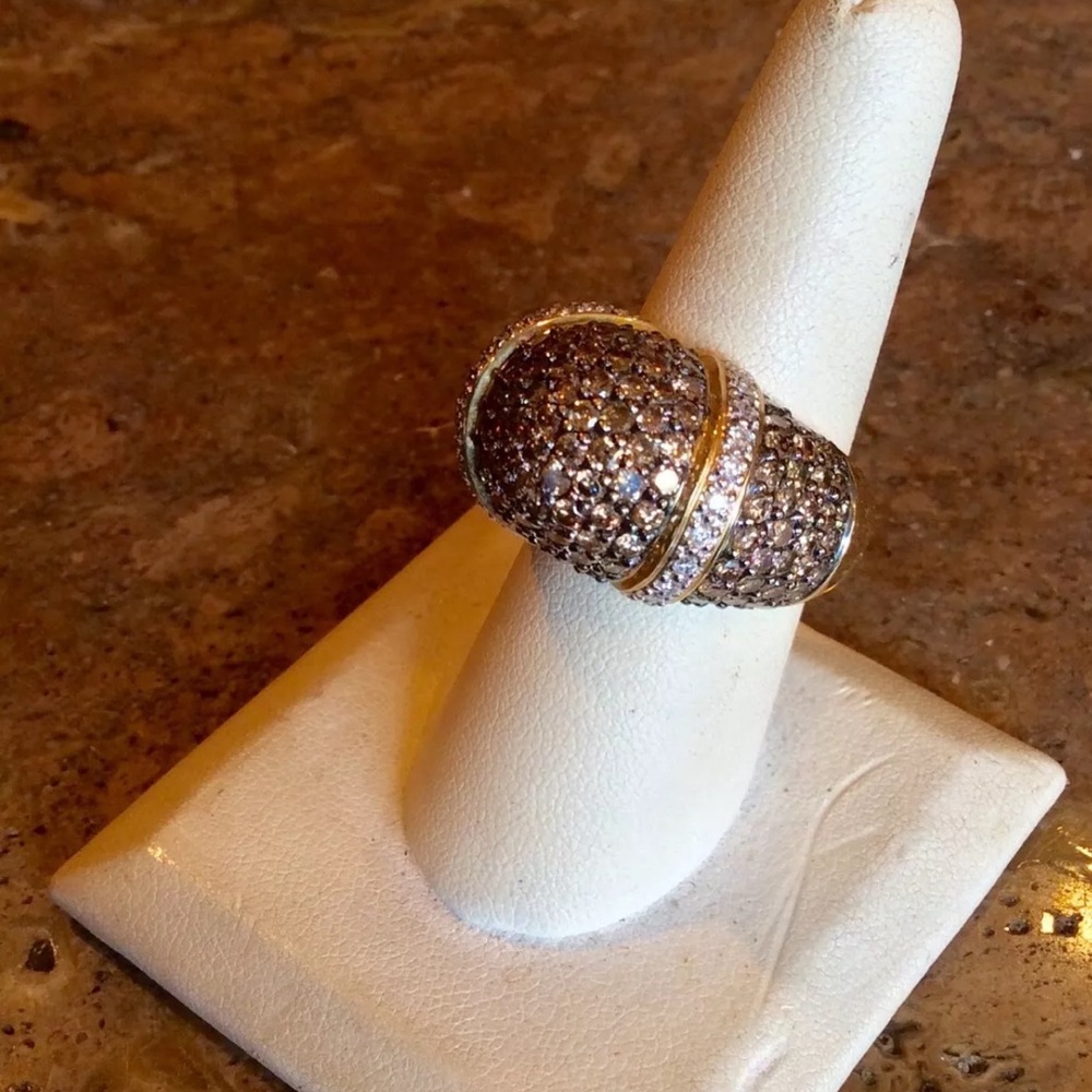 Carlo Viani Le Vian Chocolate & White Diamond Ring